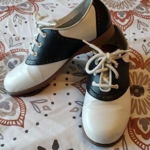 Old school saddle shoes